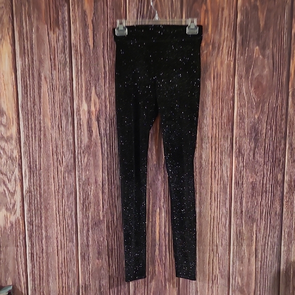 PINK Victoria's Secret Pants - PINK Victoria's Secret Black Sparkle Leggings